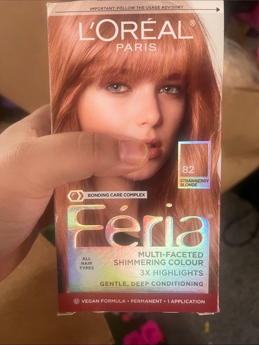 L'Oréal Feria Hair Color — 82 Strawberry Blonde